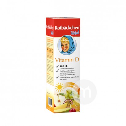 Rotbackchen Suplemen vitamin D bayi Jerman versi 450ml di luar negeri