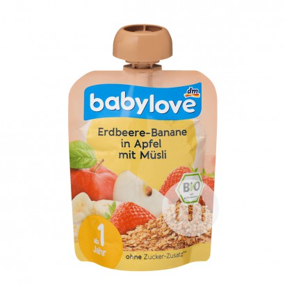 Babylove Jerman Strawberry Organik Pisang Apple Milk Aneka Haluskan 1 ...