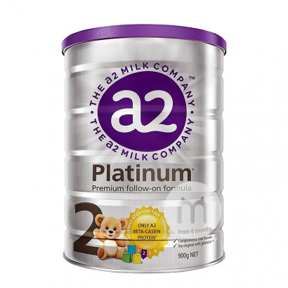 A2 Australian Platinum Series Susu Bubuk Bayi 2 Tahap * 6 Kaleng Versi...