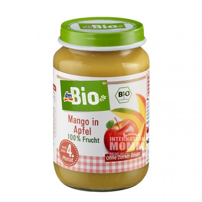 DmBio Jerman DmBio pure buah mangga apel organik selama lebih dari 4 bulan versi Luar Negeri