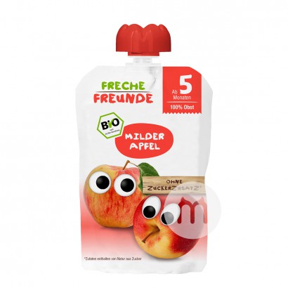 Erdbar Haluskan buah organik anak-anak Jerman penghisapan rasa apel lebih dari 5 bulan * 6 versi luar negeri