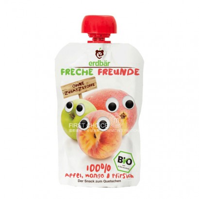 Erdbar Pure organik anak-anak Jerman mengisap musik apel mangga rasa p...