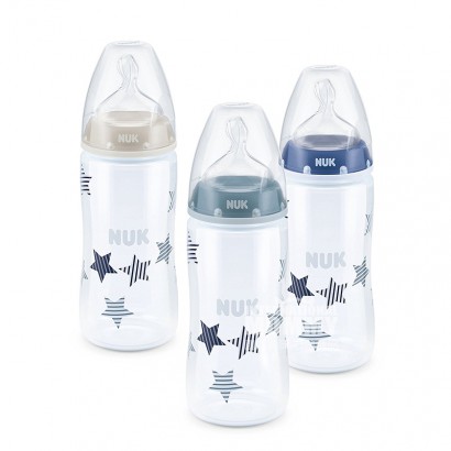 NUK kombinasi botol susu Jerman 3 buah set versi 0-6 bulan di luar negeri