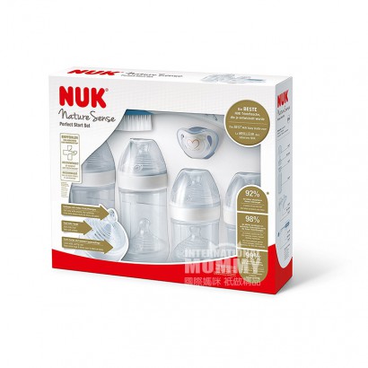 NUK Jerman NUK kotak hadiah botol susu alami 8 piece set versi 0-6 bulan di luar negeri
