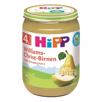 HiPP German pure organik organik pir pir Jerman 4 bulan atau lebih 190g * 6 versi luar negeri