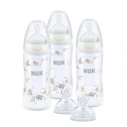 NUK Jerman NUK botol mulut lebar PP plastik puting 5-piece set versi 0-6 bulan di luar negeri