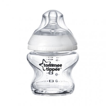 Tommee Tippee Inggris seri susu alami anti-kembung perut botol kaca kaliber 150 ml 0 bulan atau lebih Versi Luar Negeri