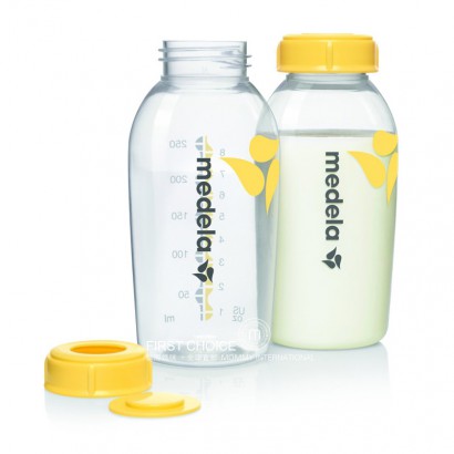 Medela German botol penyimpanan PP bayi  dua bungkus 250ml versi 0-6 bulan di luar negeri