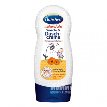 Bubchen German Calendula Children Pembersih dan Pelembab Tubuh Mencuci Versi Luar Negeri