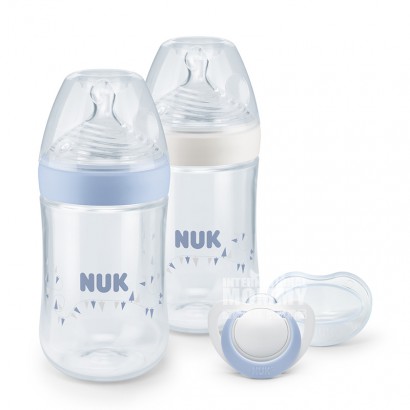 NUK Jerman NUK botol PP dot bayi super lebar 3 piece set versi 0-18 bulan di luar negeri
