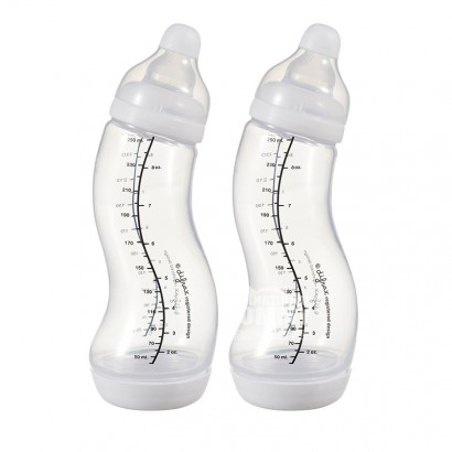 Difrax Belanda anti-perut kembung S-jenis botol bayi kaliber standar 250ml dua bungkus 0 bulan atau lebih putih di luar 