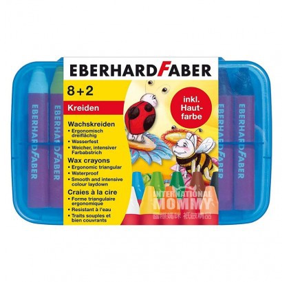 EBERHARD FABER EBERHARD FABER Krayon tahan air 10-warna untuk anak-anak edisi luar negeri