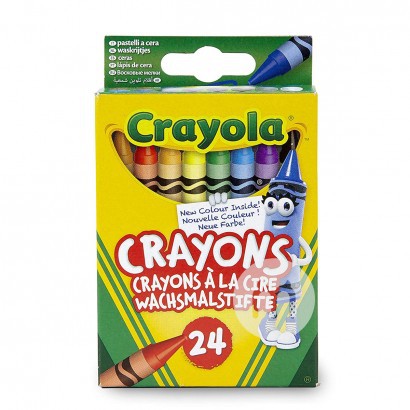 krayon warna anak-anak Amerika Krayola mengatur versi 24 warna di luar negeri