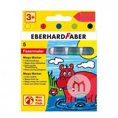 EBERHARD FABER Jerman EBERHARD FABER Anak Cone Head Cat Air Pen 5 Pack Versi Luar Negeri