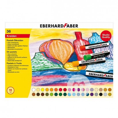 EBERHARD FABER Jerman EBERHARD FABER lukisan minyak warna anak-anak tongkat 36 buah edisi luar negeri