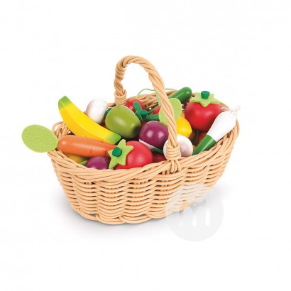 Janod French Janod mainan anak-anak dari buah dan sayur kayu di luar negeri