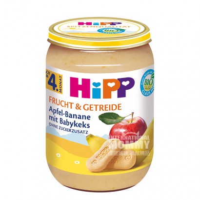 HiPP German Organic Apple Banana Biscuit Mud Versi Luar Negeri