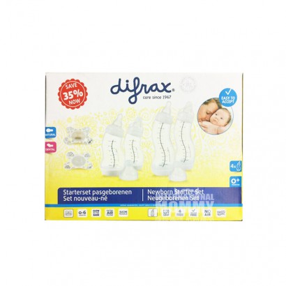 Difrax Dutch anti-perut kembung Botol bayi berbentuk S 6 buah set edis...