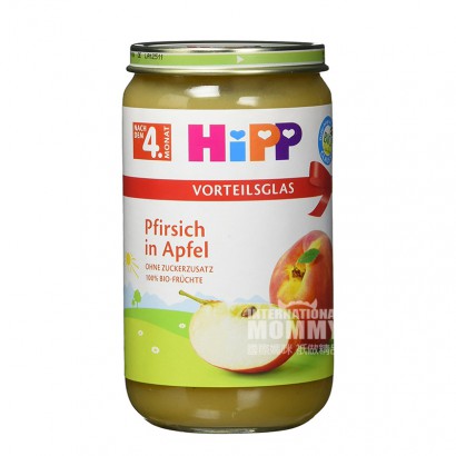 HiPP German Organic Apple Peach Mud Versi Luar Negeri