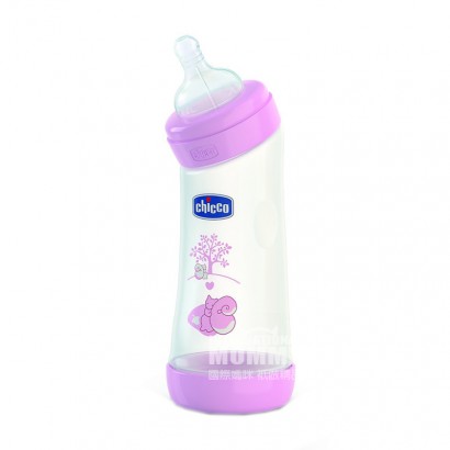 Chicco Italia bayi mulut lebar miring bengkok PP botol susu plastik 25...