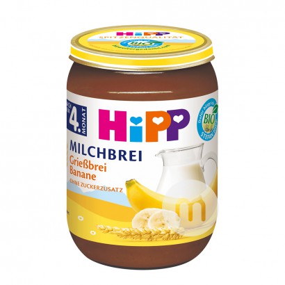 HiPP Lumpur organik campuran susu pisang organik semolina Jerman selam...