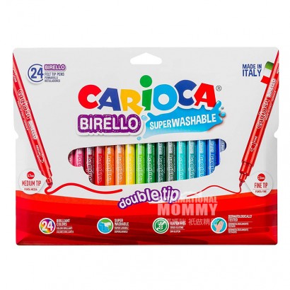 CARIOCA Italy CARIOCA anak-anak pena cat air mengatur 24 warna edisi l...
