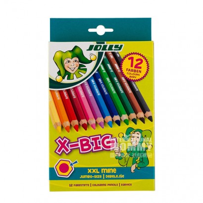 pensil warna JOLLY Austria JOLLY anak-anak menetapkan 12 warna edisi l...