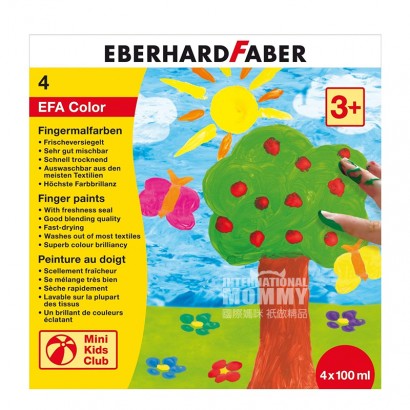 EBERHARD FABER Jerman EBERHARD FABER 4-warna kotak penutup jari anak-a...