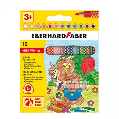 EBERHARD FABER Jerman EBERHARD FABER 12 warna anak-anak pensil warna n...
