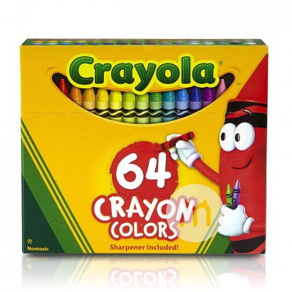 Crayola American Children Color Krayon Set 64 Warna Edisi Luar Negeri