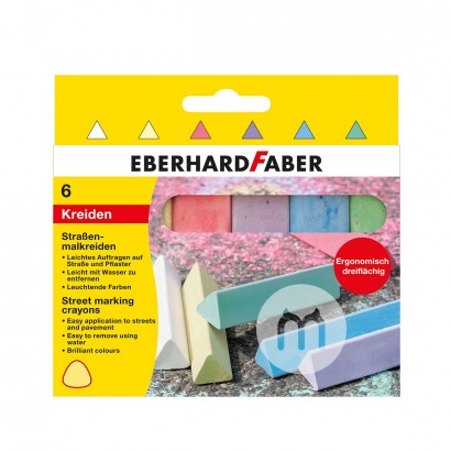 EBERHARD FABER Jerman EBERHARD FABER Segitiga Jalan Pastel anak-anak 6...