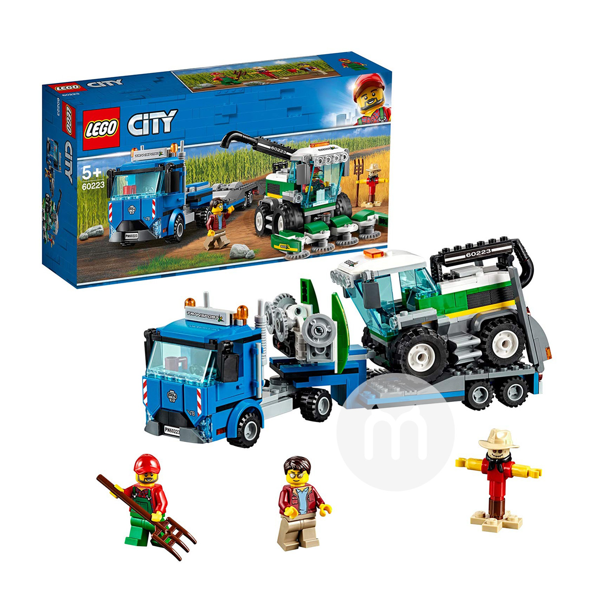 LEGO Transporter Seri Harvester Kota Denmark 60223 Edisi Luar Negeri