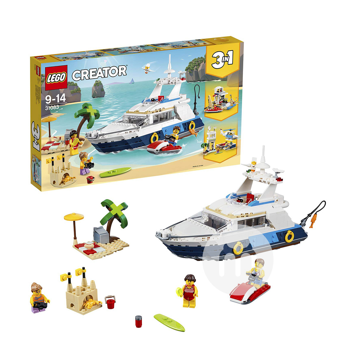 Seri LEGO Danish Creator Series Adventure Yacht 31083 Edisi Luar Neger...