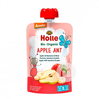 Holle Jerman Pisang Organik Pear Apple Clay 100g * 6 Versi Luar Negeri