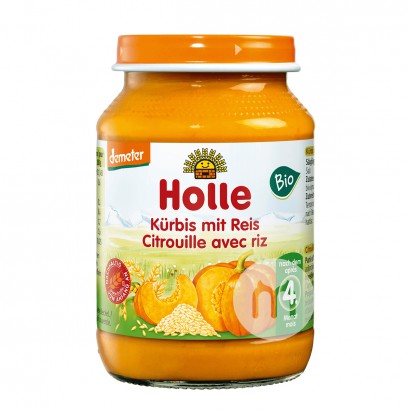[4 lembar] Holle German Organic Pumpkin Puree 190g Versi Luar Negeri