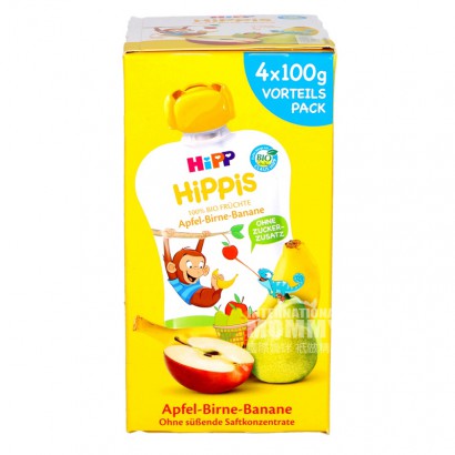 [4 Buah] HiPP Jerman Menghisap Apel Pear Organik Apple Pisang Lebih Da...