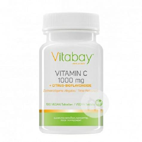 Vitabay Jerman Vitamin C + Bioflavonoid 100 Tablet Versi Luar Negeri