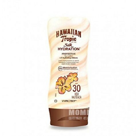 HAWAIIAN Tropic US Tropical Silky Sunscreen osion Pelembab SPF30 Versi Luar Negeri