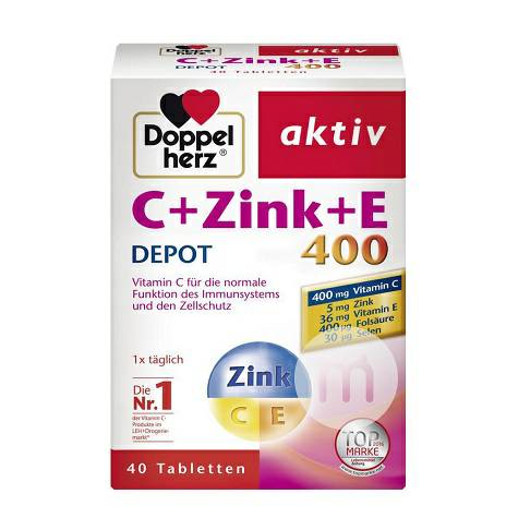 Doppelherz German Vitamin C + Seng + Vitamin E Tablet Nutrisi Kecantik...
