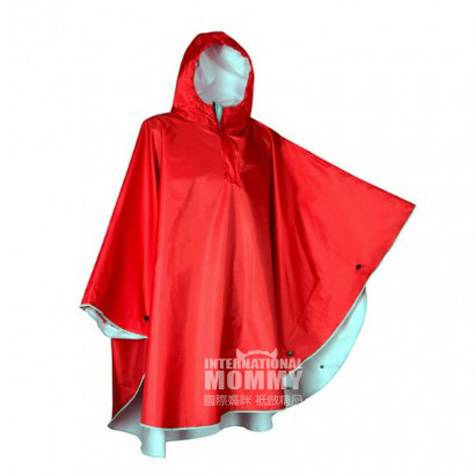Knitps Adult Adult Raincoat Red Overseas Edition