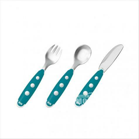 NUK Jerman pisau bayi belajar mini garpu dan sendok tiga potong edisi ...