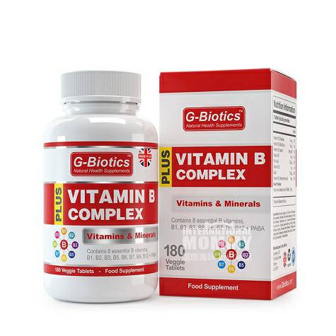 G Biotics Tablet multivitamin B Inggris 180 kapsul edisi luar negeri