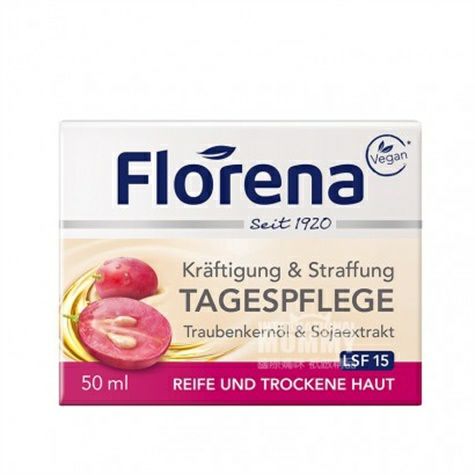 Florena German Grape Seed Soy Day Cream Overseas Edition