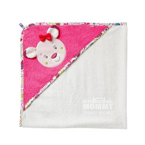Baby FEHN Jerman Baby Hooded Bath Towel 80 × 80 cm Versi Luar Negeri