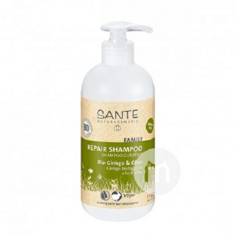 SANTE Jerman Organic Ginkgo Olive Shampoo 500ml Versi Luar Negeri