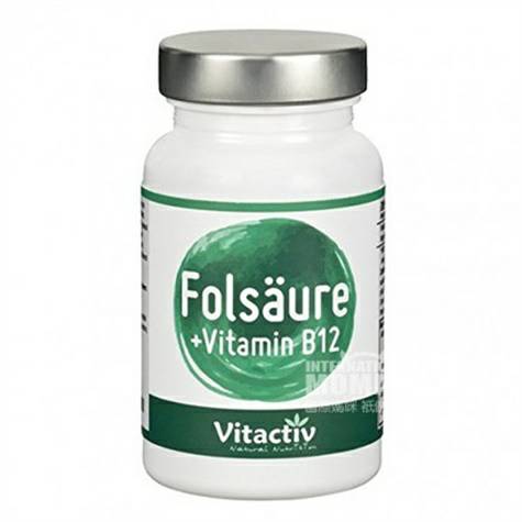 Vitactiv German Folic Acid + Vitamin B12 Lozenge Jeruk Rasa Versi Luar...