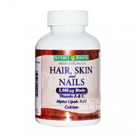 BOUNTY Nature s American Hair Care Mempromosikan Nail Hydrolyzed Collagen 250 Kapsul Versi Luar Negeri