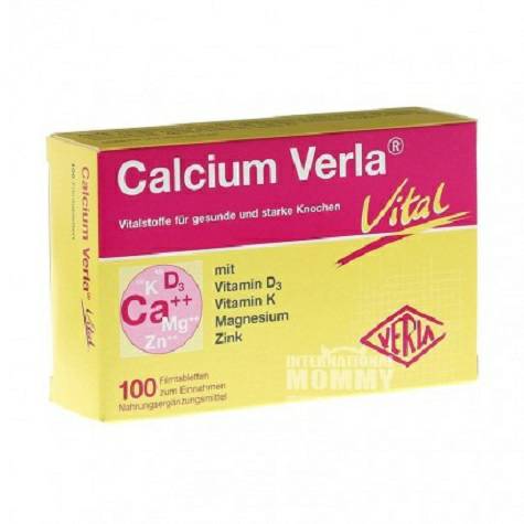 Verla Jerman Verla konsentrasi tinggi tablet kalsium tulang kuat 100 t...