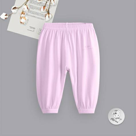 Verantwortung bayi perempuan berwarna-warni celana cropped dingin berwarna permen daging merah muda
