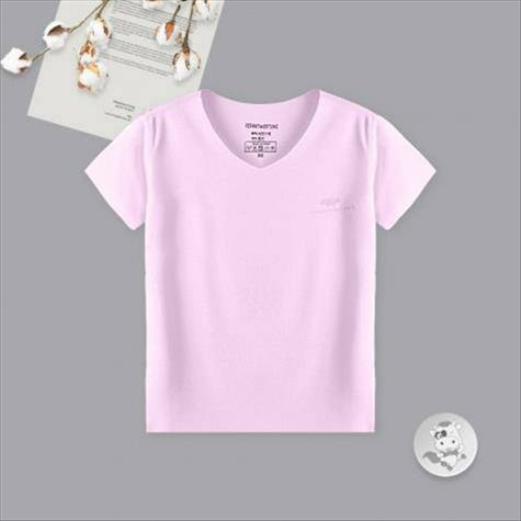 Vrantwortong Bayi laki-laki dan perempuan kaus warna-warni yang dingin dan berwarna-warni daging merah muda
